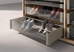 KES Conero, insert meuble a chaussures 1020mm, or champagne