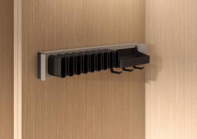 KES Conero, support latéral pour ceintures ou cravates avec plateau, 475mm, or c