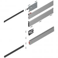 BLUM 801P700E.L3 Revego Uno rail de guidage pour poche, 700 mm, gauche