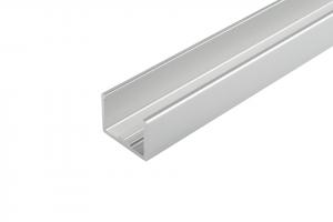TERNO guidage supérieur coulissant verre 1604/A 2m alu argenté elox