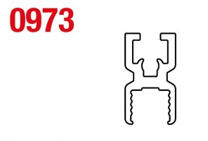 SISCO 973A profil de poignée alu 3m