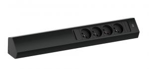 BACHMANN 932.105 Casia 2, 4x230V black RAL9005