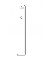 TERNO Solo Vetro profil de couverture pour rail supérieur 2730/AS 6m alu anodisé