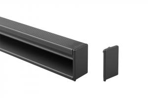 MARELLA DESIGN embout de profil Florida noir mat fermé P+L