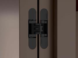 KK Dveřní závěs bezfalcový K6400 černá