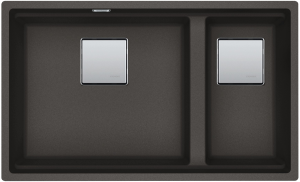 FRANKE évier KNG 120/2 760x460mm gris ardoise