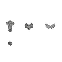 HETTICH 9360735 FurnSpin Cadro hybrid vertikální bez profilů sada černá