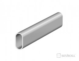 SEVROLL 222522 Linea tringle de penderie ovale 3m argent
