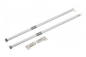 StrongRoll reling longitudinal, 500mm, gris