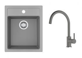 FRANKE Ensemble T121Š SID 610-40 gris + FC 6018.084