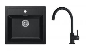 FRANKE ensemble T122Č SID 610 noir + FC 6018.901