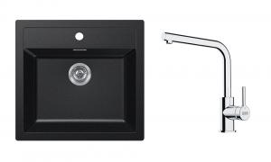 FRANKE Ensemble T114Č SID 610 noir + FS 3230.031