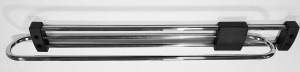 StrongWire porte-manteau coulissant 450mm noir/chrome