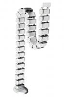 STRONG Passage vertical de câbles flexi 1260 mm argenté