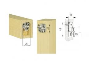 KNAPP K047 DUO 26/26mm joint pour profils en bois