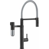 FRANKE Robinet Vital Tap douche/débit noir mat/acier inox