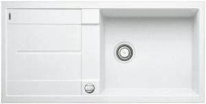 BLANCO 527796 Évier Subline 500-U sans vidange Silgranit blanc soft
