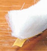 OKE-brosse de butée auto-adhésive 6,7x12mm blanc