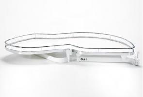 KES 235010 LeMans II, étagere d'angle, Arena Classic, 400mm, De - blanc/chrome