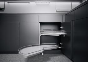 K-KES LeMans II, étagere et fixation, Arena Classic, blanc/argent, L, 720-900