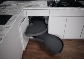 K-KES LeMans II, étagere et fixation, Arena Pure, anthracite, P,600/720-900