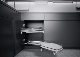 K-KES LeMans II, étagere et fixation, Arena Classic, blanc/chrome, P, 450/720-90