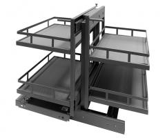 StrongWire mechanism -corner, 900mm, with damping, right/left, dark grey