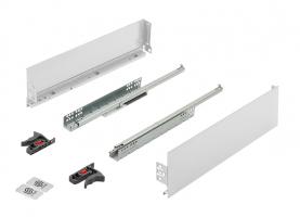 K-StrongMini drawer 121/270mm, soft-close partial extension 25kg, white