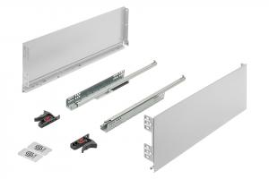 K-StrongMini drawer 185/550mm, soft-close full extension 30kg, white