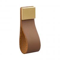 TULIP Knop Ames hnědá kůže