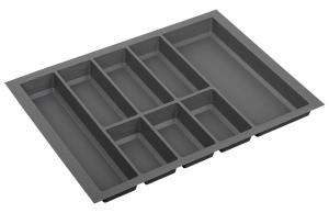 Cutlery tray Classico Split 622x474mm anthracite