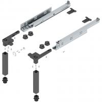 BLUM Z95.4600 Space Step, ensemble 460mm, gris foncé OG