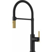 FRANKE robinet FG 4768.904 Maris Stripes Semi Pro noir mat/doré