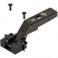 BLUM 78Z550AT – Charniere intermédiaire cadre alu étroit, noir onyx