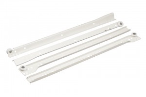 FGV glissiere a rouleaux 400mm/25kg, blanc