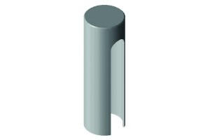 Cache-charnieres SZ 82 O 14 mm imitation inox