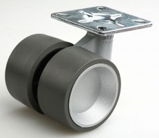 OGTM roue Formula 60mm alu caoutchouc gris
