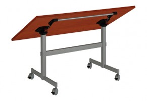 MILADESIGN piétement rabattable mobile ST847MU RAL9010