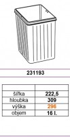GOLLINUCCI Accessoires panier de rechange pour Sistema 1x16l