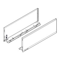 BLUM 770C6002I Legrabox, côté C pure 600mm, inox