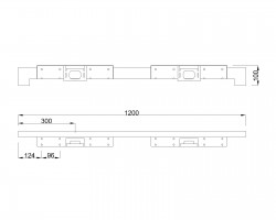 MILADESIGN piétement bas Quark Q7212-K argenté