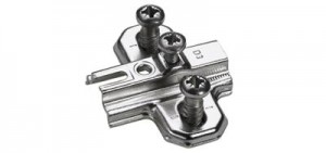 HETTICH 1079223 Slide-on rondelle de montage D3 vis euro