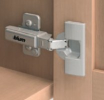 BLUM 70T9550.TL charniere appliquée, porte épaisse, Tip-on, vis a bois, 95°