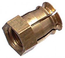 BU12 Cheville a frapper a billes M6x12mm laiton