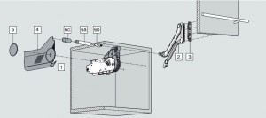 BLUM 20Q1061UA tige stabilisatrice pour Aventos HL