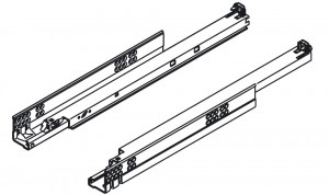 BLUM 566H7500B01 Tandem coulisse a sortie totale 750mm amortie