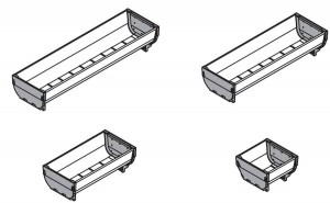 BLUM ZSI.030SI Orga Line bol 88x264mm inox BLUM ZSI.030SI Orga Line bol 88x264mm inox