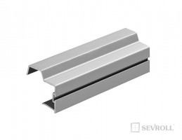 SEVROLL 04535 Universal moulure de poignée 18mm 2,7m argent