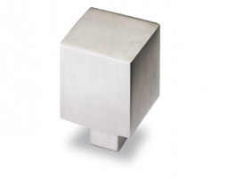 HETTICH 9071869 Poignée POLA 25x25 mm inox brossé