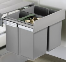 HETTICH 9079926 Bin.it Space 2x15l poubelle double panier